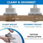 Mount-It! Dual Monitor Mount - Monitor Stands for 2 Monitors, Computer Arms on Desk Stand, Gas Spring Height Adjustable Desk Mount in Silver, VESA 75, 100 Fits Screens Up to 32", Silver Color