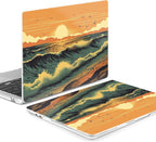 Batianda Premium Case for New MacBook Air 15 inch 2025 M4 2024 2023 with M3 M2 Chip Model A3114 A2941, Designed Protective Plastic Hardshell & Keyboard Cover & Screen Protector, Dusk