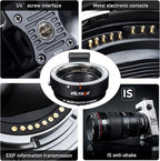 VILTROX EF-EOS M Mount Camera Adapter,Autofocus Lens Converter Ring,EF-M Lens Adapter Compatible with Canon EF/EF-S Series Lens/Canon EOS M Series Mirrorless Camera EOS M1 M2 M3 M5 M6 M10 M100