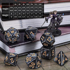 CiaraQ DND Dice Sets - 20 X 7 Polyhedral Dice (140pcs) with a Large Drawstring Bag Great for Dungeons and Dragons, Role Playing Table Game.