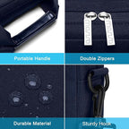MOSISO Laptop Shoulder Bag, Computer Bag with 2 Raised&1 Flapover&1 Horizontal Pocket&Handle&Belt