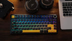 EPOMAKER x Aula F75 Gasket Mechanical Keyboard, 75% Wireless Hot Swappable Gaming Keyboard with Five-Layer Padding&Knob, Bluetooth/2.4GHz/USB-C, RGB (Black, Ice Vein Switch)