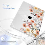 Case for MacBook Pro 13 inch with/Without Touch Bar (2016-2022, M2 A2338 M1 A2289 A2251 A2159 A1989 A1706 A1708), Hard Shell + Keyboard Cover + Dust Plug, Watercolor Flowers