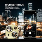 beuxece for iPhone 15/iPhone 15Plus Camera Lens Proprotector, Metal Camera Screen Proprotector Cover Accessories, Case Friendly, HD Tempered Glass,Drop Protection, Easy to Install,Yellow