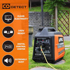 GENMAX Generator，EPA Compliant, Eco-Mode Feature, Ultra Lightweight for Backup Home Use & Camping