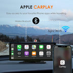 CPDuo Pro - 10.26" 4K Dash Cam with Wireless CarPlay & Android Auto, Touchscreen, GPS, Bluetooth, WDR, Night Vision, 170° Wide, Parking Mode