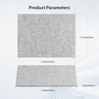 12 Pack Acoustic Panels Self Adhesive Sound Proof Foam, High Density Sound Acoustic Panel, 16X12X0.4 Inch 4:3 Rectangle Panels in Home, Office, Reccording Room, Studio,more(Silver Gray)