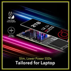 Addlink G55 2TB PCIe 5.0 Gen5 NVMe M.2 SSD- Up to 10,300 MB/s - PC Gaming Upgrade, Photography, Video Editing & Design - Internal Solid State Drive (ad2TBG55M2P)