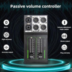 Passive Stereo Monitor Volume Controller, with Extended 70MM Fader Audio Volume Controller for Precise Level Adjustments