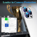 YWXTW Camera Lens Protector for iPhone 16 Pro/iPhone 16 Pro Max, [1 Step Installation Tray] Tempered Glass Screen Protector Metal Individual Camera Cover Accessories Case Friendly (Coloured-2Pack)