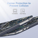 Case for MacBook Pro 13 inch with/Without Touch Bar (2016-2022, M2 A2338 M1 A2289 A2251 A2159 A1989 A1706 A1708), Hard Shell + Keyboard Cover + Dust Plug, Luxury Floral