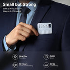AI Voice Recorder Call Chatgpt, Digital Voice Recorder Support Free Audio Transcription and Text Summary,APP and Web Sync,107 Languages, 60H Recording, Applicable to Lecture, Meeting, Interview, etc
