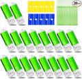 USB Thumb Drive 2GB Flash Drive 20 Pack Nicepicten Zip Drive USB 2.0 Flash Drives Jump Drive Multipack Memory Stick Pendrive for Events Office Shared Data Storage, Green 20PCS 2GB