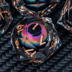 ARUOHHA DND Dragon Eye Dice Liquid Core Resin Sharp Edged Dice Set with Gift Box, RPG Role Playing Game Polyhedral Handmade D and D Dice D20 D12 D10 D8 D6 D4