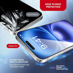 Screen Protector for iPhone 16 – Full Edge-to-Edge Protection Tempered Glass Screen Saver for iPhone 16 with Applicator, 9H Hardness, Oleophobic Coating - iPhone 16 accessories - Black