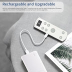 AODELAN Rechargeable Wireless Shutter Release for Canon Camera Remote Control Zoom Focus Compatible with R50,G7X Mark III,R6 Mark II,R5,R6,R7,M6 Mark II,M200,M50,90D,200D,Replace Canon BR-E1(White)