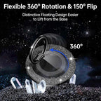 Syncwire Magnetic Phone Grip for MagSafe, Sparkle Phone Ring Holder, Rotatable Kickstand Bling Phone Ring Stand Removable MagSafe Accessories for iPhone 15 Pro Max 14 13 12,Android - Black Diamond