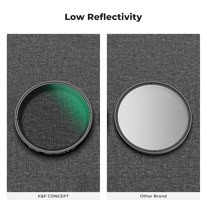 K&F CONCEPT 55mm Star Filters Kit (3pcs) 4 Points 6 Points 8 Points Cross Screen Starburst Filters Set -18 Layer Coating Ultra Slim Optical Glass Camera Lens Filter with 3 Cleaning Cloth