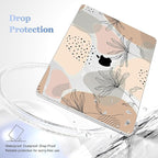May Chen Compatible with MacBook Pro 13 inch Case 2022 2021 2020 Release Models A2338 M2 M1 A2251 A2289, Hard Hard Shell Case with Keyboard Cover for MacBook Pro 13 inch, Flowers and Leaves