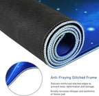 Extended Large Mouse Pad, Gaming Mouse Pad with Nonslip Base (31.5X15.7In) Heavy/Thick, Comfy, Waterproof Computer Keyboard Pad Mat for Esports Pros/Gamer/Desktop/Office/Home-Blue