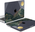 Mektron Case for MacBook Pro 16" M4 A3403 A3186 M3 A2991 M2 A2780 M1 A2485 (2021/2023/2024) Pro/Max with Touch ID, Hard Shell Plastic Laptop Cover Keyboard Cover, Abstract Mountain C112