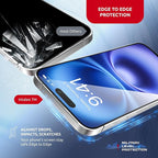 Screen Protector for iPhone 16 Plus – MagicBox Tempered Glass Screen Protectors with 2 Applicators and iPhone 16 Plus Accessories - Edge-to-Edge Protection, 9H Hardness, Oleophobic Coating