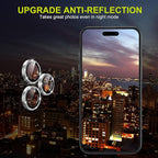 WSKEN for iPhone 14 Pro/iPhone 14 Pro Max Camera Lens Protector,[Night Shooting Mode] HD Tempered Metal Glass Camera Screen Protector Cover Film Accessories, Glitter