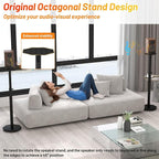 Universal Floor Speaker Stands Pair,Surround Sound Bookshelf Speaker Stands Support Up to 22 lbs for Home Theater Studio, 32.6" to 43" Height Adjustable