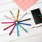 Outus 100 Pieces Stylus Pen Slim Touch Screen Stylus Universal Capacitive Digital Pen Compatible with iPad, iPhone, Samsung, Tablet, Most Devices with Capacitive Touch Screen, 10 Colors