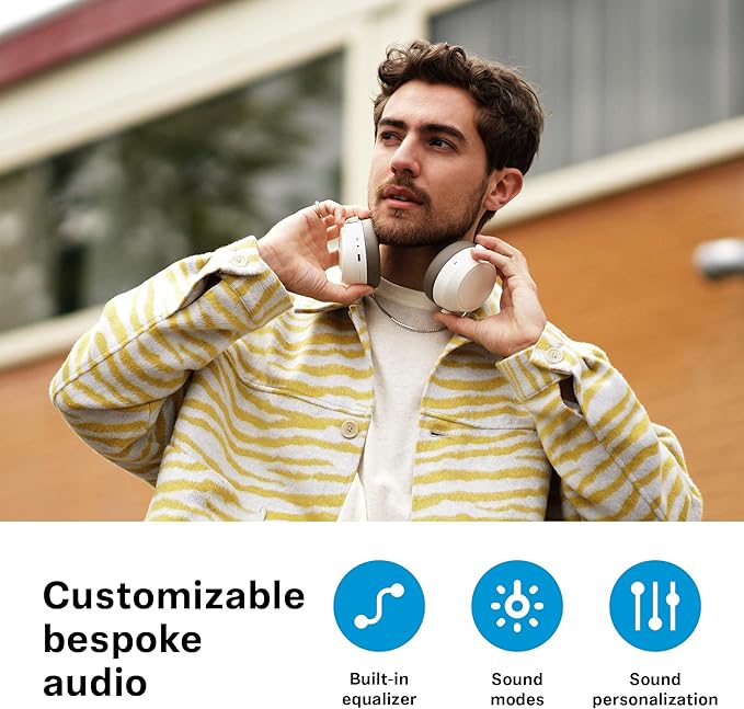 Sennheiser MOMENTUM 4 Headphones - Bluetooth Headset for Crystal-Clear Calls, Adaptive Noise Cancellation, 60h Battery Life, Lightweight, Graphite