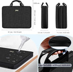 ZINZ Slim Expandable Laptop Case 15.6 Inch Sleeve Upgraded Protective Durable Recycled Carrying Case Compatible with MacBook 15" & 16" and Most 15" 15.6" 16" Notebook,B01K01