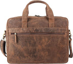 Leather briefcases Laptop Messenger Bags Best Office School College Satchel Bag for Men and Women
