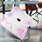 Mektron for MacBook Air 13 Case A1466/A1369 (2010-2017 Release), Snap-on Plastic Hard Shell Cover for MacBook Air 13.3 inch with Keyboard Cover,Floral S753