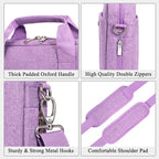 Voova Laptop Bag Case 15 15.6 16 Inch, Computer Sleeve Messenger Bag with Shoulder Strap Expandable Waterproof Business Briefcase for Men Women to Work Travel School, Fit 14-16 Inch Laptop, Lavender