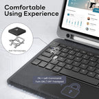 Combo Keyboard Case with Trackpad for ipad Air 11-inch (M2) 2024 & iPad Pro 11 inch (1st/2nd/3rd/4th Generation), Detachable Backlit Keyboard with Kickstand, Multi-Mode, For 10.9”iPad Air 4th/5th Gen