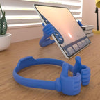 Honsky Thumbs Up 2 Pack Tablet Stands, Compatible with iPad, Samsung Galaxy, iPhone Pro Max, Universal Cute, 2 Pack Blue