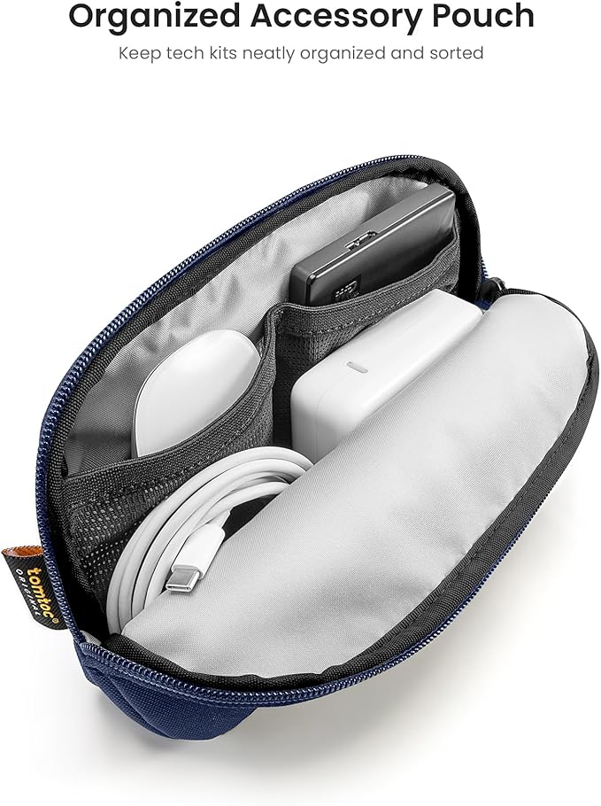 tomtoc 360 Protective Laptop Sleeve Set for 15-inch MacBook Air M4/A3241 2025, M3/A3114 M2/A2941, 15-inch MacBook Pro A1990 A1707, Dell XPS 15 Plus, Water-Resistant Laptop Case with Accessory Pouch