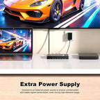 HDMI Switch 3 in 1 Out 4K@60Hz, 3 Ports HDMI Switcher Selector with Remote, Support HDCP 2.2 HD R 10+ Dolby Vision/Atmos 18Gbps CEC for Apple TV Game PC PS4 5 Pro Xbox Roku