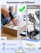 Phomemo Thermal Label Printer, 4X6 Shipping Labels Printer for Small Business, Wireless Label Printers for Package for Phone & Pad & PC, Used for Ebay, UPS, Shopify, TikTok, USPS, FedEx, DHL, Temu