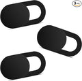 Webcam Cover (3 Pack), 0.03 inch Ultra Thin Laptop Camera Cover Slide for iPhone iPad MacBook Pro Computer iMac Cell Phone PC Accessories Camera Blocker Slider, Great for Privacy - Black