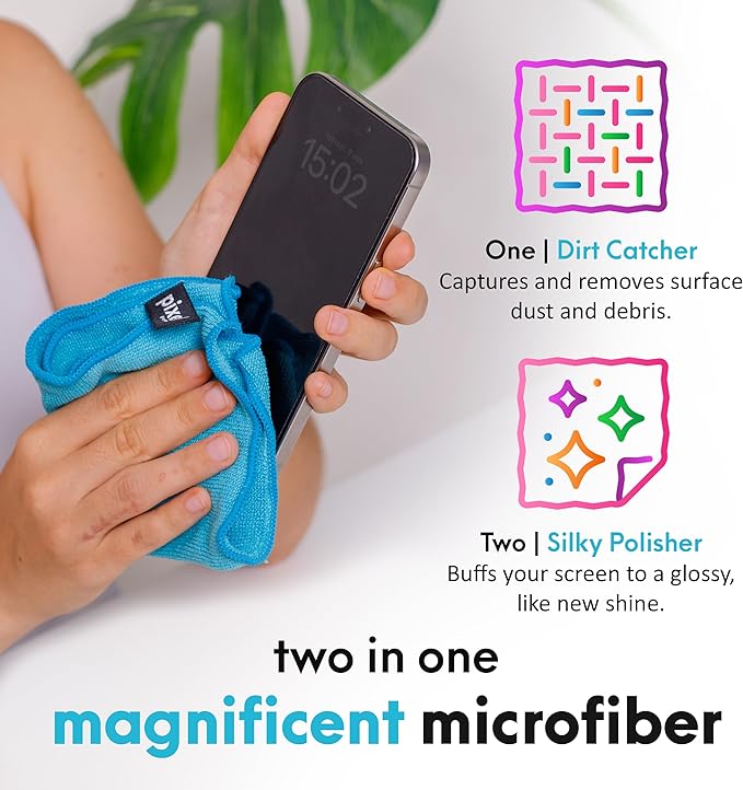 Pixel Perfect | 16.9oz | XL Screen Cleaner Kit, for TV, Laptops, Computers, Monitors, Phones, Tablets | 500ml Cleaning Kit, Premium Natural Spray