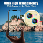 AGVEE 3+3 6 Pack for iPhone 15 6.1" / 15 Plus 6.7" Camera Lens Cover Protector, Metal Ring 9H Tempered HD Glass Camera Cover Protector Film, Yellow
