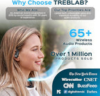TREBLAB X4 Wireless Earbuds with Earhooks – 253H Battery, ENC Mic, Bluetooth 5.4, USB-C Charging Case, IPX5 Waterproof, Noise Isolating, for Running, Calls, Workouts – Bluetooth Over Ear Ear Buds