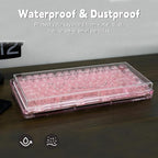 KiiBoom Premium Acrylic Transparent Keyboard Dust Cover, Waterproof, Anti-Dust, Anti-Cat Protector Cover Lid for Mechanical Keyboard (Clear, 12.6'' x 5.3'' x 0.78'')
