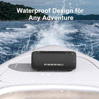 Passau Portable Bluetooth Speakers Loud 40W Peak Stereo Sound, Passive Radiators-Deep Bass, All Day Playtime, Adjustable Strap, BT5.3, IPX5 Wireless Speaker RGB Lights for Indoor Outdoor
