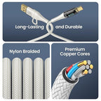 USB C to Multi Charging Cable, USAMS 100W 6.6FT 5A Type C to Type C Fast Charger Charging Cord with LED Display 5-in-1 C/A to C/Micro/IP Sync Charger Adapter Compatible for Laptop/Tablet/Phone