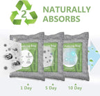 8 Pack Bamboo Charcoal Air Purifying Bag, Activated Charcoal Bags Odor Absorber, Moisture Absorber, Natural Car Air Freshener, Shoe Deodorizer, Odor Eliminators For Home, Pet, Closet, Car