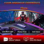 SANSUI 27 Inch WQHD 2560X1440 Curved Gaming Monitor, 180Hz MPRT 1ms Computer Monitor,HDMI2.0 * 2, DP1.2 * 2, Freesync, Curved 1500R, 5000:1 Contrast Ratio, 120% sRGB,HDR(ES-G27C1Q DP Cable Included)