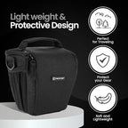 Tamrac Jazz Zoom Holster 23 v2.0 Camera Bag for Photographers, Camera Case for Photography Accessories, Shoulder Bag for Mirrorless Cameras, Crossbody Camera Bag, Travel Camera Carrying Case – Black