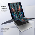May Chen Compatible with MacBook Pro 13 inch Case 2022 2021 2020 Release Models A2338 M2 M1 A2251 A2289, Plastic Hard Shell Case for MacBook Pro 13 Inch with Touch Bar Fits Touch ID, Elephant